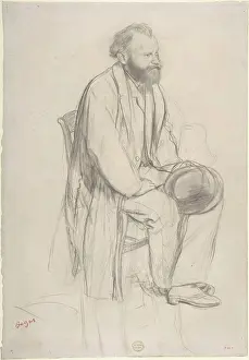 Listening Prints: Édouard Manet, Seated, Holding His Hat ca