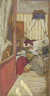 Edouard Prints: Edouard Vuillard, Women Sewing, c 1912 Women Sewing
