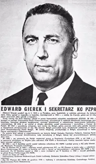 Polish Prints: Edward Gierek (1913 ñ 2001) Polish communist politician