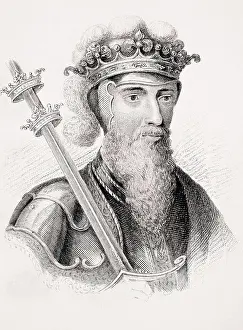 Monarch Prints: Edward III 1312-1377 King of England From Old England's Worthies by Lord Brougham