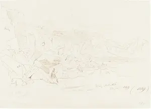 Edward Prints: Edward Lear, Wady Mokatteb, 1849 Wady Mokatteb