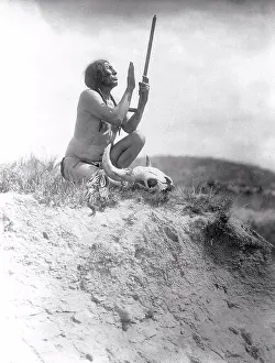 Archival Indians Prints: Edward S. Curits Native American Indians - Slow Bull