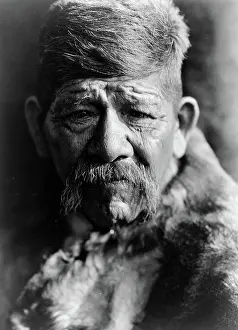 Native Prints: Edward S. Curtis Native American Indians - A Chief--Chukchansi Yokuts ca. 1924