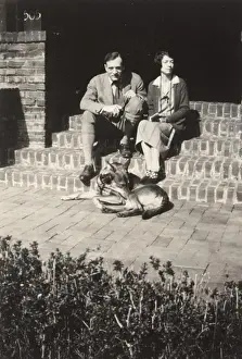 Full Length Prints: Edwin Powell Hubble and Grace (Burke) Hubble on wedding day