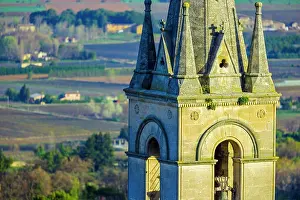 Farm Prints: Eglise Neuve (New Church) in town of Bonnieux, Povence, France