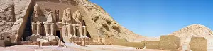 Human Representation Prints: Egypt, Abu Simbel, Great Temple of Ramses II on shores of Lake Nasser