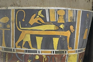 Illustration Prints: Egypt, Saqqara necropolis, Detail of cartonnage