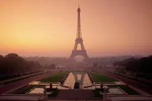 The Eiffel Tower at dawn, Paris, France, Europe