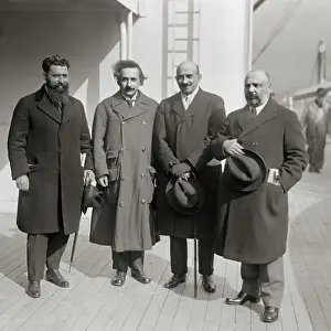 Small Group Of People Prints: Einstein and Zionist Leaders