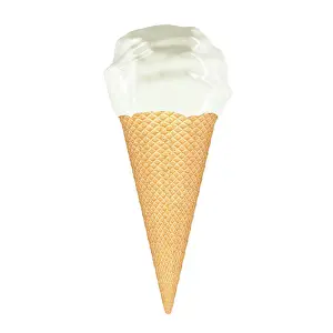 Nahaufnahme Prints: Eiscreme-Tüte, 3D-Rendering Ice Cream Cone