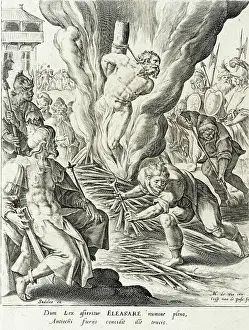 Engravings Prints: Eleazer killed by Antiochus. Crispin van de Passe (Holland)