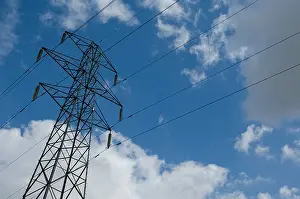 Electricity pylon against sky