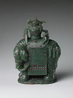 India Prints: Elephant carrying a vase 18th-19th century China An elephant carrying a vase was a popular decorative arts subject