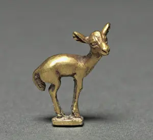 Solid Prints: Elk Fawn Finial, 400-200 BC. Western Asia