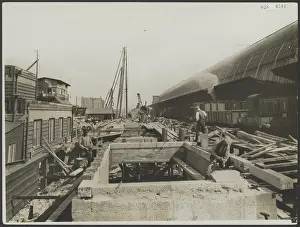 Amsterdam Prints: Elsevier photo collection. Extension Central Station Amsterdam
