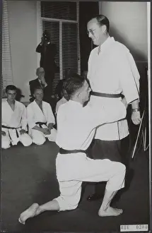 Amsterdam Prints: Elsevier photo collection. Prince Bernhard 'Ad Astra' gym Amsterdam