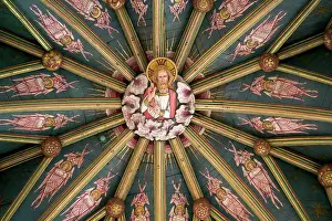 United Prints: Ely Cathedral Interior, Christ In Majesty