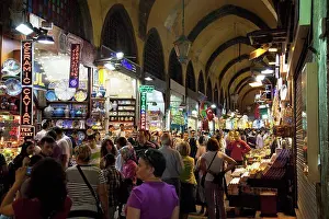 District Prints: Eminonu Misir Carsisi Spice Market interior.Turkey Istanbul