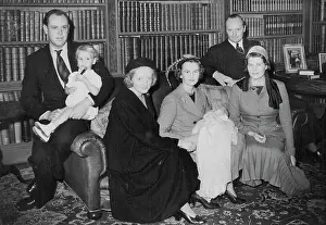 Nicholas Prints: Emma Mary And Godparents After The Christening Today -- Left of right