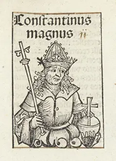 Voorkeursbeeld Prints: Emperor Constantine the Great; Constantinus Magnus; Liber chronicarum