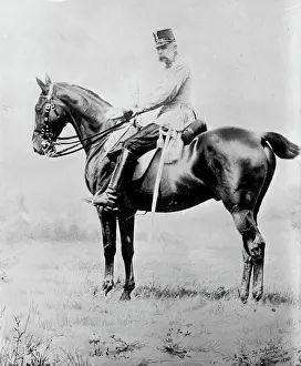Early 1900s People Prints: Emperor Franz Josef, on horse back