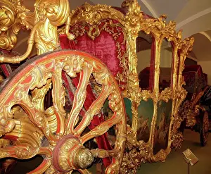 Coach Prints: Empress Elisabeth Petrovna's Royal Coach by Drillerosse