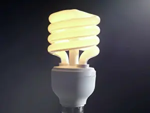 Glass Material Prints: Energy_saving light bulb