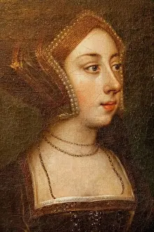 Kent Prints: England, Kent, Hever, Hever Castle, Portrait of Anne Boleyn