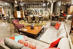Department Store Prints: England, London, Knightsbridge, Harrods, Furniture Display