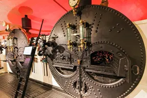 Grill Prints: England, London, Tower Bridge, The Engine Rooms, Boiler