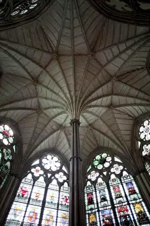 Vacations Prints: England, London, Westminster Abbey, Fan Vaulted Ceiling of the Chapter House