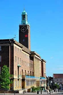 1938 Prints: England, Norfolk, Norwich. Norwich City Hall