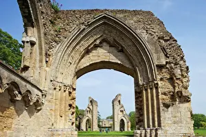 Somerset Prints: England, Somerset, Glastonbury, Glastonbury Abbey, The Lady Chapel