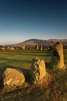 Tranquillity Prints: England; Standing stones in field