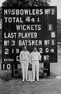 Compete Prints: English Cricket Record Broken By Cambridge University Players -- J