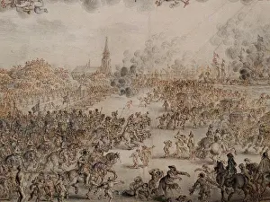 Departure Prints: Engraving of the Departure of Charles II from Scheveningen