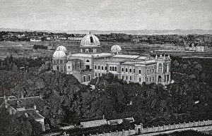 Overlooking Prints: Engraving depicting the exterior of the Royal Observatory