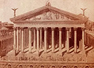 B C E Prints: Engraving depicting The Great Temple of Venus and Rome, built by the Emperor Hadrian