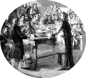 Physician Prints: Engraving depicting Joseph Black lecturing on latent heat at Glasgow University