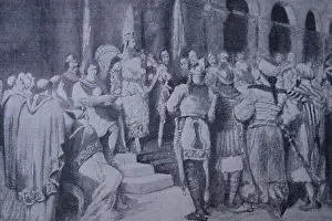 Prince Prints: Engraving depicting King Charlemagne