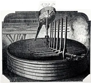 Feed Prints: An engraving depicting the process of brewing beer