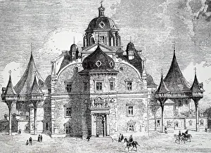 Planets Prints: Engraving depicting Tycho Brahe's Observatory in Uraniborg
