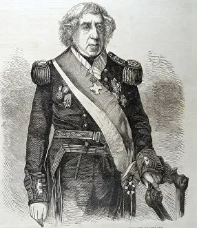 1860 Prints: Engraving of Thomas Cochrane