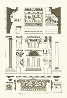 Gallery Prints: Entablatures and Capitals, Renaissance