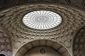 Embellished Prints: Entrance hall, ceiling and skylight