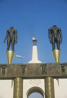 Los Angeles Prints: Entrance to Los Angeles Memorial Coliseum, Los Angeles, California