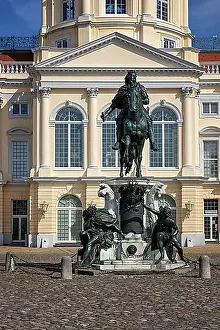 Brandenburg Prints: Equestrian statue of Elector Friedrich Wilehelm of Brandenburg