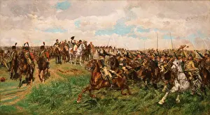 Large Group Of People Prints: Ernest Meissonier; French; 1815-1891; 1807; Friedland; Ca. 1861-75; Oil on canvas