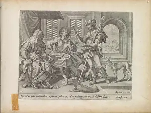 Voorkeursbeeld Prints: Esau sells his first burrow to Jacob; History of Jakob