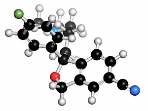 Composition Prints: Escitalopram antidepressant drug (SSRI class)